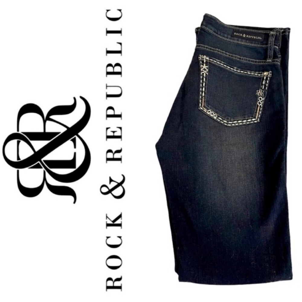 Rock & Republic Kasandra Denim Jeans Sz 6M EUC